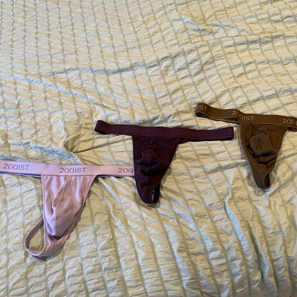 2xist Bundle of 3 Thongs , Size Large
